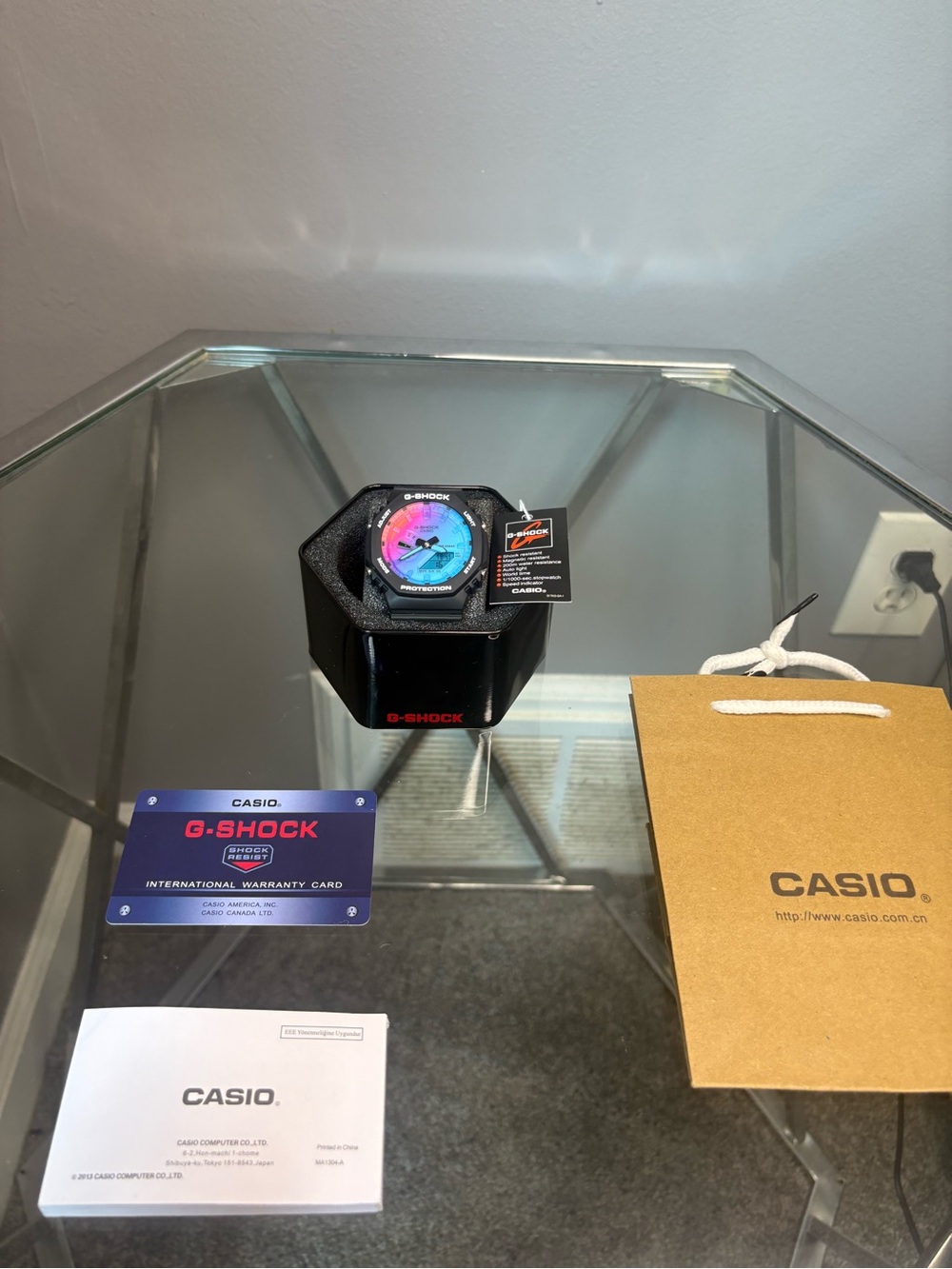 Casio G-Shock Rainbow Dial Watch – Black